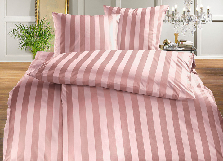 Bettwäschegarnituren - Hochwertige Bettwäsche aus dem Hause BAUER, in Größe 120 (Kissenbezug, 80/ 80 cm) bis 215 (Deckenbezug, 155/220 cm), in Farbe HELLGRAU Ansicht 5