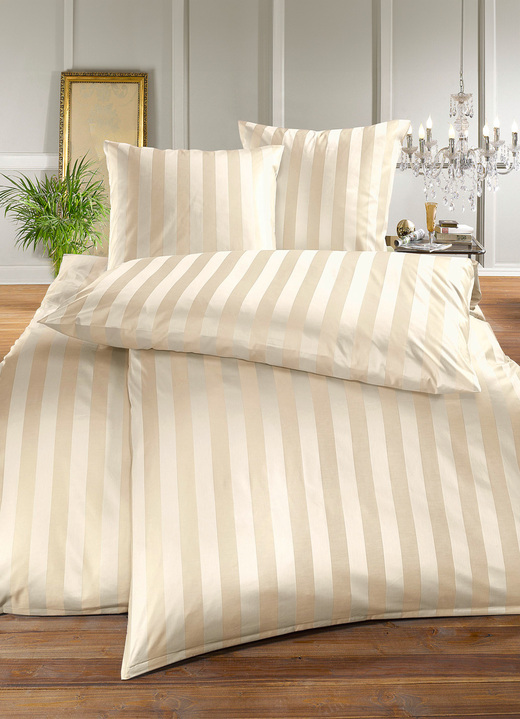 Bettwäschegarnituren - Hochwertige Bettwäsche aus dem Hause BAUER, in Größe 120 (Kissenbezug, 80/ 80 cm) bis 215 (Deckenbezug, 155/220 cm), in Farbe HELLGRAU Ansicht 7