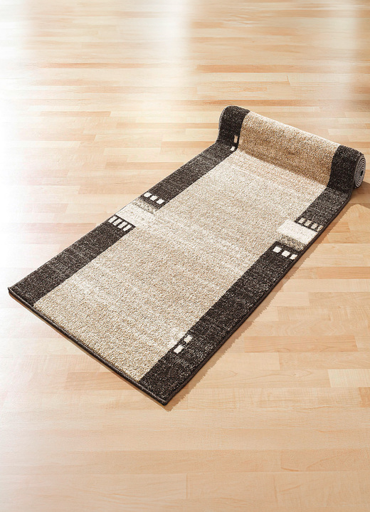 Läufer & Stufenmatten - Läufer mit Melange-Effekt in Wunschlänge, in Größe 102 (Läufer, 67 cm breit) bis 106 (Läufer, 100 cm breit), in Farbe BEIGE Ansicht 3