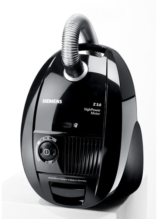 Staubsauger - SIEMENS VSZ3B212 Bodenstaubsauger, in Farbe SCHWARZ Ansicht 1