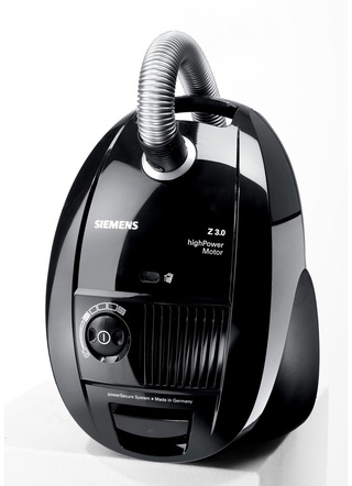 Staubsauger - SIEMENS VSZ3B212 Bodenstaubsauger, in Farbe SCHWARZ