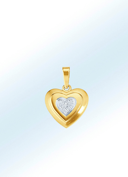 Herz Anhanger Damenschmuck Echt Gold Brigitte Hachenburg
