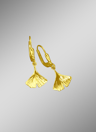 Ohrringe im Ginkgoblatt-Design