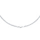 ohne Steine / mit Zirkonia - Stilvolle Kordel-Halskette in Weißgold, in Farbe  – Ansicht 2
