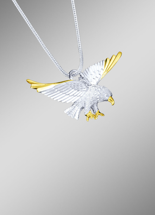 Anhänger - Adler-Anhänger mit Panzerkette, in Farbe  Ansicht 1