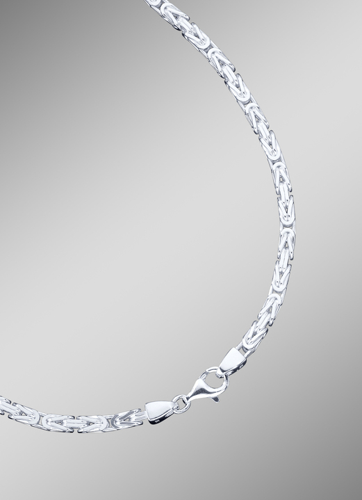 Schmuck & Uhren - Königsketten-Garnitur aus Silber, in Farbe , in Ausführung Armband, 19 cm Ansicht 1