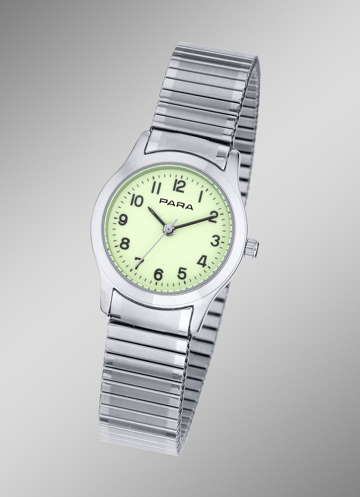 Para - Bei Nacht leuchtende Para-Quartz-Damenuhr, in Farbe  Ansicht 2