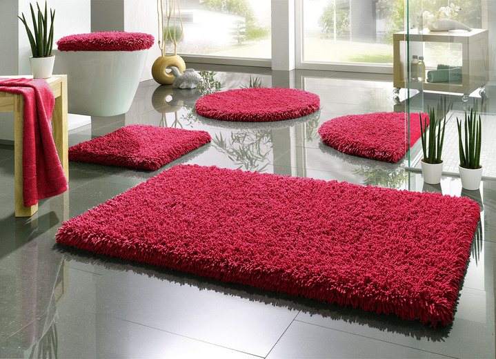 Badgarnituren - Badgarnitur, für Fußbodenheizung geeignet, in Größe 100 (Vorleger halbrund, 50/ 80 cm) bis 112 (Deckelbezug mit Kordel, 47/ 50 cm), in Farbe KARIBIKGRÜN Ansicht 5