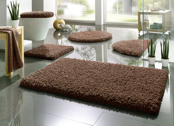 Badgarnituren - Badgarnitur, für Fußbodenheizung geeignet, in Größe 100 (Vorleger halbrund, 50/ 80 cm) bis 112 (Deckelbezug mit Kordel, 47/ 50 cm), in Farbe KARIBIKGRÜN Ansicht 6