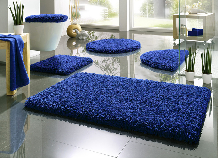 Badgarnituren - Badgarnitur, für Fußbodenheizung geeignet Ansicht 12 Badgarnituren - Badgarnitur, für Fußbodenheizung geeignet, in Größe 100 (Vorleger halbrund, 50/ 80 cm) bis 112 (Deckelbezug mit Kordel, 47/ 50 cm), in Farbe PFLAUME Ansicht 12