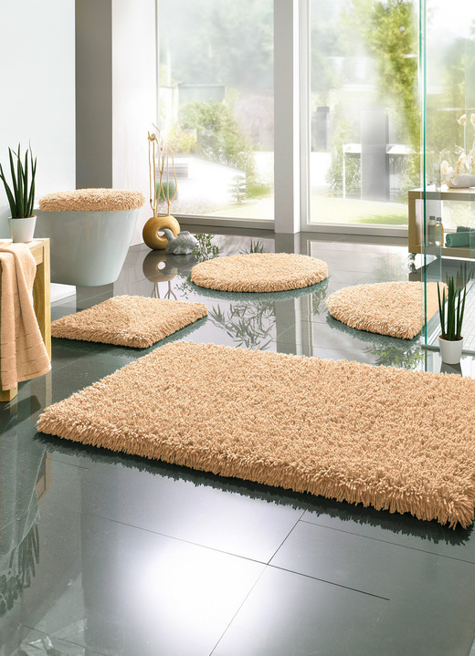 Badgarnituren - Badgarnitur, für Fußbodenheizung geeignet, in Größe 100 (Vorleger halbrund, 50/ 80 cm) bis 112 (Deckelbezug mit Kordel, 47/ 50 cm), in Farbe KARIBIKGRÜN Ansicht 10