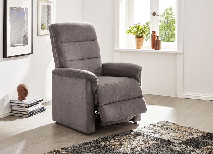 TV- & Relaxsessel - Relax-Sessel mit doppelter Federung, in Farbe GRAU-BRAUN Ansicht 1