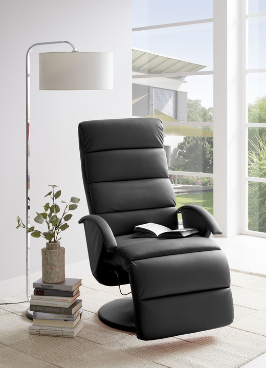 TV- & Relaxsessel - Relax-Sessel mit stabilem Metallrahmen, in Farbe SCHWARZ Ansicht 1