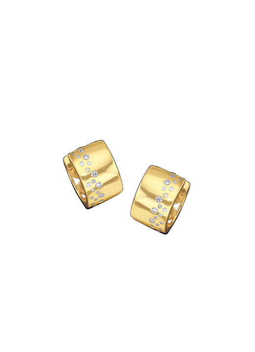 mit Diamanten - Klappcreolen mit Brillanten Ansicht 2 mit Diamanten - Klappcreolen mit Brillanten, in Farbe  Ansicht 2