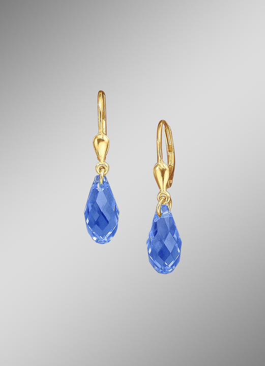 Damen-Modeschmuck - Ohrringe mit Swarovski-Tropfen, in Farbe