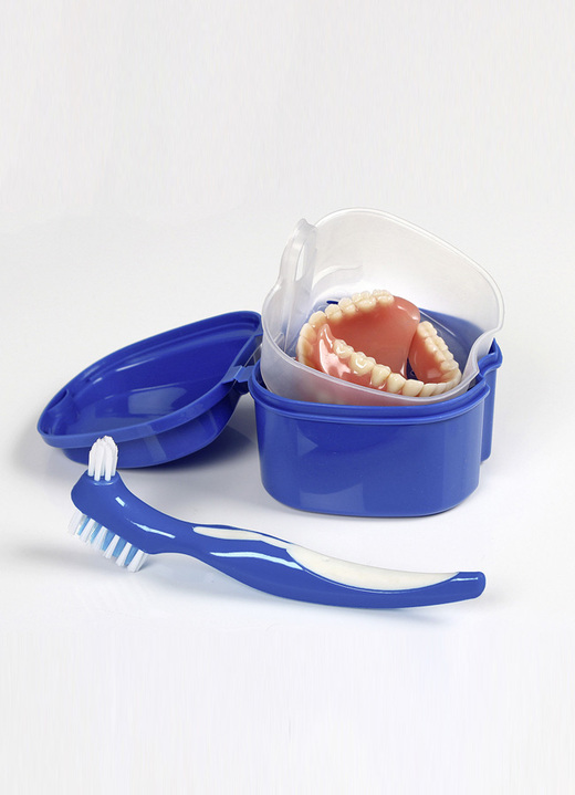 Körperpflege & Kosmetik - Prothesen-Reinigungsset, 3-teilig, in Farbe BLAU Ansicht 1