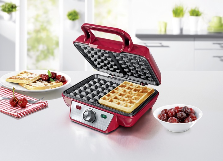 Küchengeräte - Waffeleisen, in Farbe ROT