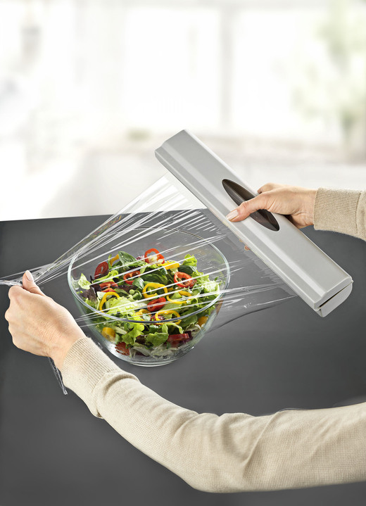 Haushaltshelfer - Folienspender mit Federmechanismus, in Farbe GRAU, in Ausführung Folienspender Ansicht 3