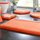 Badgarnituren - Premium Badgarnitur Superfine Microfaser – Farbe MANDARINE – Ansicht 1 Badgarnituren - Premium Badgarnitur Superfine Microfaser, in Größe 100 (Vorleger halbrund, 50/ 80 cm) bis 110 (Hänge-WC-Garnitur, 2-teilig), in Farbe LILA – Farbe MANDARINE – Ansicht 1