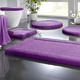 Badgarnituren - Premium Badgarnitur Superfine Microfaser, in Größe 100 (Vorleger halbrund, 50/ 80 cm) bis 110 (Hänge-WC-Garnitur, 2-teilig), in Farbe PFLAUME – Farbe PFLAUME – Ansicht 1