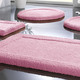 Badgarnituren - Premium Badgarnitur Superfine Microfaser – Farbe ROSA Badgarnituren - Premium Badgarnitur Superfine Microfaser, in Größe 100 (Vorleger halbrund, 50/ 80 cm) bis 110 (Hänge-WC-Garnitur, 2-teilig), in Farbe ANTHRAZIT