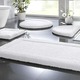 Badgarnituren - Premium Badgarnitur Superfine Microfaser – Farbe WEISS – Ansicht 1 Badgarnituren - Premium Badgarnitur Superfine Microfaser, in Größe 100 (Vorleger halbrund, 50/ 80 cm) bis 110 (Hänge-WC-Garnitur, 2-teilig), in Farbe ANTHRAZIT – Farbe WEISS – Ansicht 1