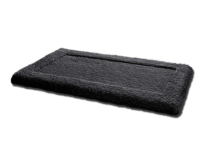 Badgarnituren - Premium Badgarnitur Superfine Microfaser Ansicht 2 Badgarnituren - Premium Badgarnitur Superfine Microfaser, in Größe 100 (Vorleger halbrund, 50/ 80 cm) bis 110 (Hänge-WC-Garnitur, 2-teilig), in Farbe ANTHRAZIT Ansicht 2