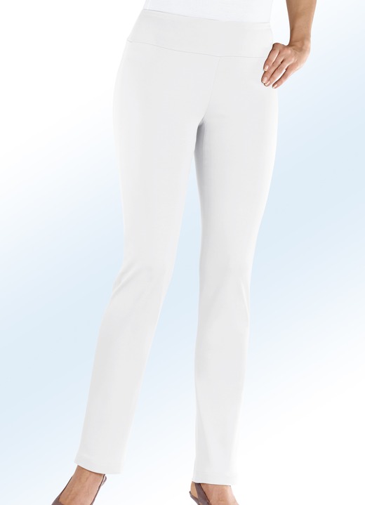 Hosen - Soft-Stretch-Hose in 12 Farben, in Größe 017 bis 052, in Farbe GELB Ansicht 10