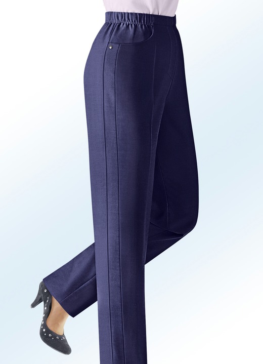 Klaus Modelle - Hose in Schlupfform, in Größe 019 bis 235, in Farbe MARINE Ansicht 1