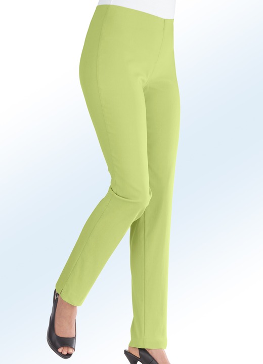 Klaus Modelle - Hose in Schlupfform in 14 Farben, in Größe 017 bis 052, in Farbe AQUA Ansicht 2