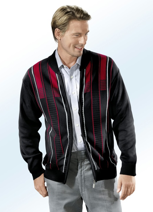 Hemden, Pullover & Shirts - Jacke mit Schubtaschen Hemden, Pullover & Shirts - Jacke mit Schubtaschen, in Größe 046 bis 062, in Farbe SCHWARZ
