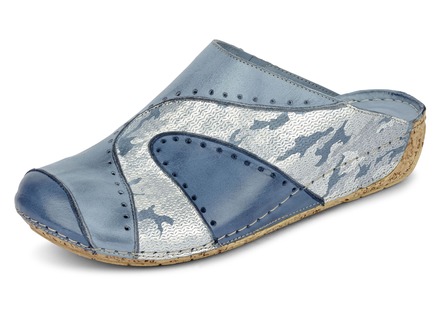 Gemini Clog aus schattiertem Rind-Nappaleder