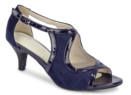 Außergewöhnliche Sandalette mit gepolsterter Lederdecksohle