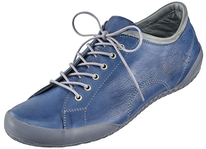 Slipper & Schnürschuhe - Andrea Conti, klassische Damen-Schnürschuhe, mit herausnehmbarer Lederdecksohle Slipper & Schnürschuhe - Andrea Conti, klassische Damen-Schnürschuhe, mit herausnehmbarer Lederdecksohle, in Größe 036 bis 042, in Farbe JEANSBLAU