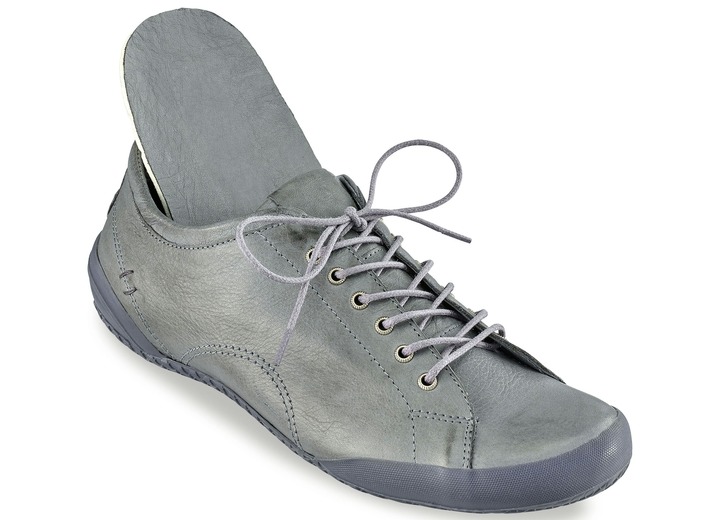 Slipper & Schnürschuhe - Andrea Conti, klassische Damen-Schnürschuhe, mit herausnehmbarem Lederfußbett, in Größe 036 bis 042, in Farbe GRAFIT Ansicht 2