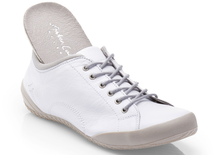 Slipper & Schnürschuhe - Andrea Conti, klassische Damen-Schnürschuhe, mit herausnehmbarem Lederfußbett, in Größe 036 bis 042, in Farbe GRAFIT Ansicht 4