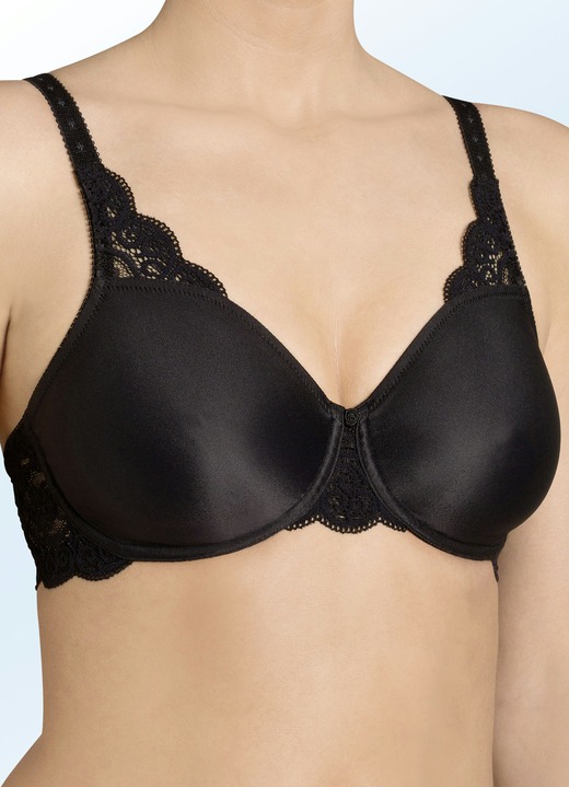 Bügel-BH - Triumph Amourette Minimizer-Bügel-BH, in Größe 075 bis 095, in Cup G, in Farbe SCHWARZ Ansicht 3