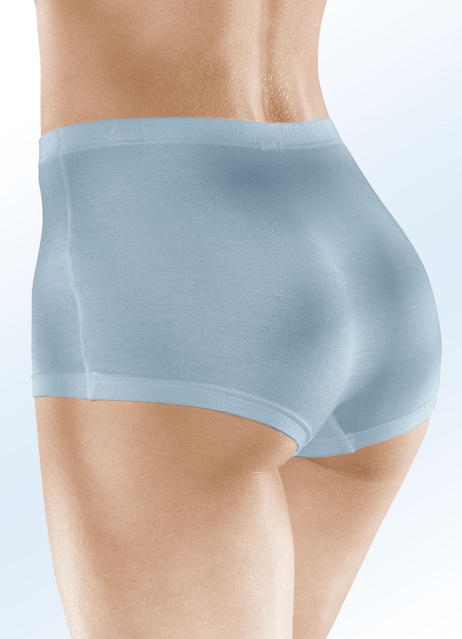 Slips - Viererpack Pants mit Gummizug im Bund, in Größe 036 bis 050, in Farbe 2X BORDEAUX, 2X MARINE Ansicht 5