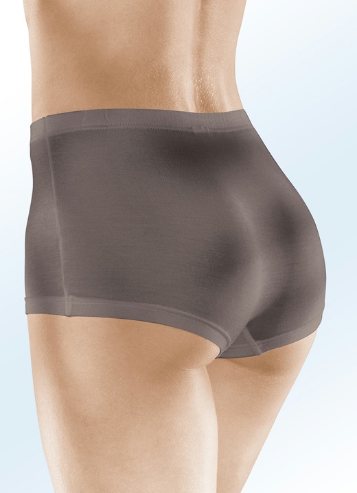 Slips - Viererpack Pants mit Gummizug im Bund Ansicht 7 Slips - Viererpack Pants mit Gummizug im Bund, in Größe 036 bis 050, in Farbe 2X VIOLETT, 2X SCHWARZ Ansicht 7