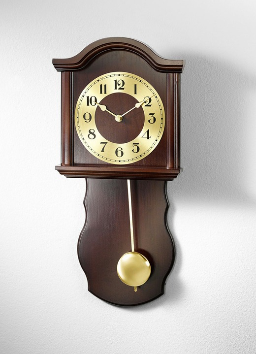 Uhren - Wanduhr aus Holz mit Funkuhrwerk, in Farbe EICHE Ansicht 3
