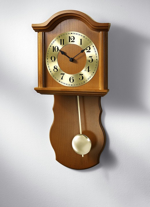 Uhren - Wanduhr mit Funkuhrwerk, in Farbe KIRSCHBAUM Ansicht 1