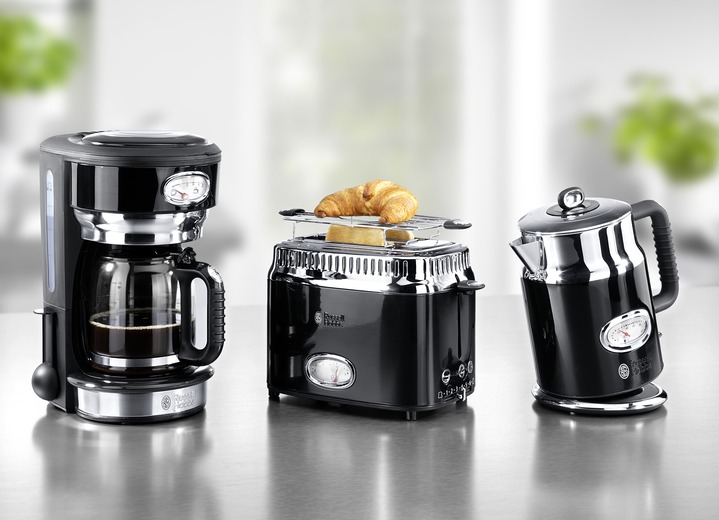 Küchengeräte-Serien - Russel Hobbs Frühstücksserie Retro, in Farbe SCHWARZ, in Ausführung Toaster Ansicht 1