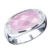 - Damenring mit echt Rosenquarz und synthetische Zirkonia, in Größe 160 bis 220, in Farbe  – Ansicht 2