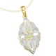Anhänger - Anhänger mit Diamanten im Blumendesign – Ansicht 2 Anhänger - Anhänger mit Diamanten im Blumendesign, in Farbe  – Ansicht 2