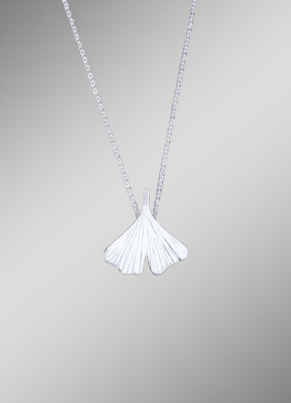 Anhänger mit Kette "Ginkgoblatt"