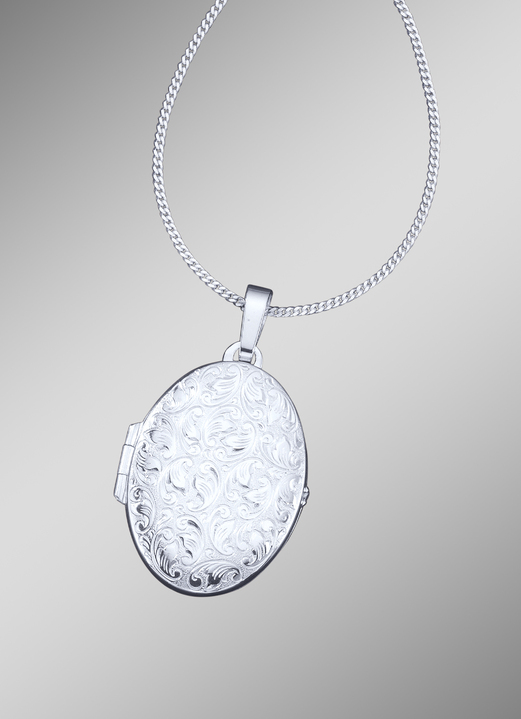 Anhänger - Medaillon mit Panzerkette, in Farbe  Ansicht 2