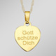 ohne Steine / mit Zirkonia - Anhänger Schutzengel mit Diamantschnitt – Ansicht 2 ohne Steine / mit Zirkonia - Anhänger Schutzengel mit Diamantschnitt, in Farbe  – Ansicht 2