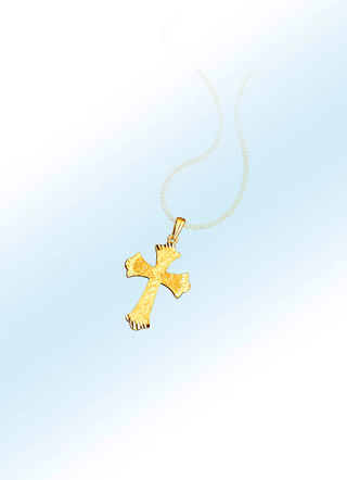 Goldplattierter Kreuz-Anhänger