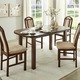 Esszimmer - Essgruppe, 5-teilig – Farbe NUSSBAUM-BEIGE Esszimmer - Essgruppe, 5-teilig, in Farbe NUSSBAUM-BEIGE