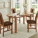 Esszimmer - Essgruppe, 5-teilig – Farbe ERLE-BRAUN Esszimmer - Essgruppe, 5-teilig, in Farbe NUSSBAUM-BEIGE